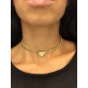 CHOKER CON CUORE IN ZIRCONI