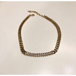 CHOKER CON BARRETTA IN ZIRCONI